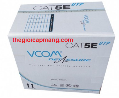 Cáp mạng Cat 5E UTP đạt tiêu chuẩn quốc tế UL, ETL. - Đường kính đồng 0.50mm. Mỗi dây dẫn là đồng tinh khiết cao, có tiết diện ngang hình tròn. Dây dẫn được kéo rút một cách trơn, nhẵn, có chất lượng và đường kính đồng đều, không có bất kỳ khuyết tật  hay mối nối nào trên suốt chiều dài của sợi dây.