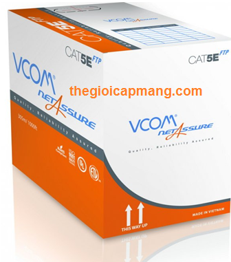 cáp mạng vcom ftp cat5e 305m Đường kính đồng 0.516mm. Mỗi dây dẫn là đồng tinh khiết cao, có tiết diện ngang hình tròn. Dây dẫn được kéo rút một cách trơn, nhẵn, có chất lượng và đường kính đồng đều, không có bất kỳ khuyết tật  hay mối nối nào trên suốt chiều dài của sợi dây.