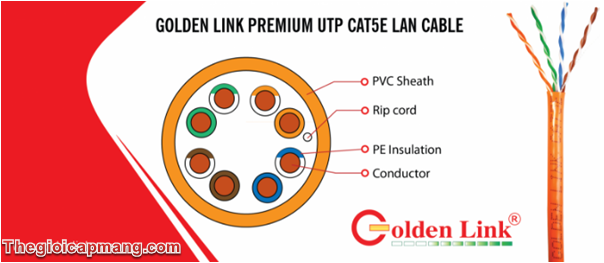 cáp mạng premium link utp cat5e màu cam là dòng sản phẩm chất lượng cao chuyên dùng cho công nghệ bootroom, camera quan sát và hệ thống cáp mạng