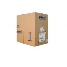 AMP UTP Cable,Cat6,4 Prs,23AWG,Sol,XF,CM,Blue,RB