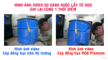So sánh thực tế cáp đồng trục Rg6 Golden Link và cáp đồng trục trên thị trường