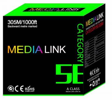 Cáp Mạng Media Link Cable FTP CAT5E Hợp kim đồng (IF5-1-003)
