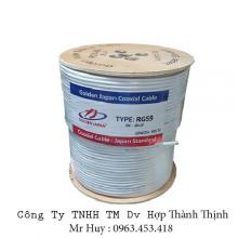 Cáp camera RG59+2C-CCS GOLDEN JAPAN   (màu trắng)