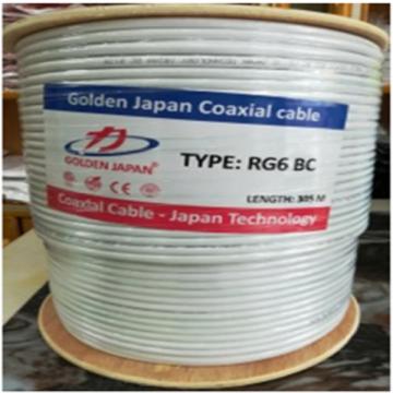 Cáp camera RG6 BC GOLDEN JAPAN ( Màu trắng)