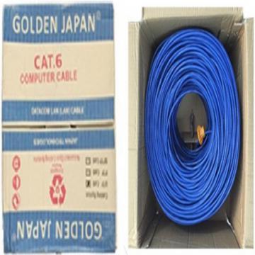 CÁP MẠNG GOLDEN JAPAN 4 PAIR UTP CAT 6 BC ( màu xanh dương)
