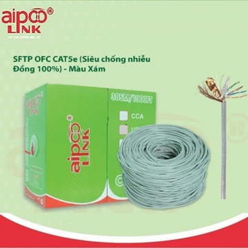 CÁP MẠNG AIPOO LINK UTP CAT 6 - CCA (HỢP KIM) 305M