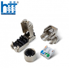 Đầu mạng RJ45 4 chiều DINTEK FTP Cat.6A chuẩn công nghiệp (1505-05005)