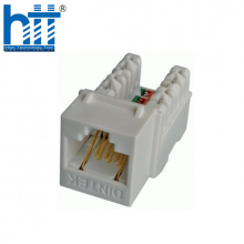 Ổ cắm mạng âm tường DINTEK Module Jack Cat.6 dạng ngang E-Jack (1305-04017)