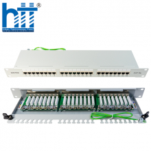 Patch Panel DINTEK Cat.5e FTP 1U 24P 19inch chống nhiễu (1402-03012)