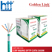 CÁP MẠNG GOLDEN LINK PLATINUM SFTP CAT 6 - 305M (XANH LÁ)