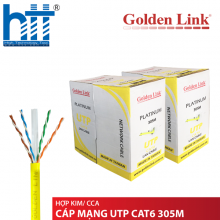 CÁP MẠNG GOLDEN LINK PLATINUM UTP CAT 6 - 305M (VÀNG)
