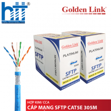 CÁP MẠNG GOLDEN LINK PLATINUM SFTP CAT 5E - 305M (XANH DƯƠNG)
