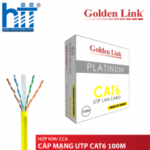 CÁP MẠNG GOLDEN LINK PLATINUM UTP CAT 6 - 100M (VÀNG)
