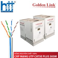 CÁP MẠNG GOLDEN LINK PLUS UTP CAT 5E - 305M (TRẮNG SỌC XANH)